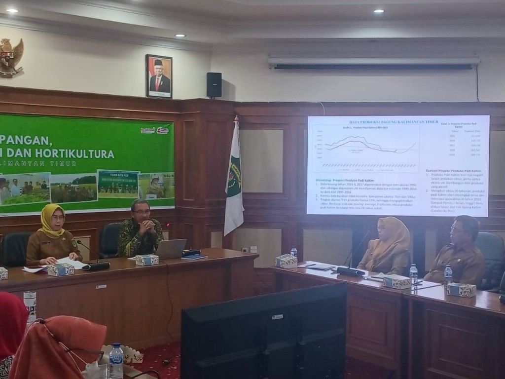 sinkronisasi penyusunan target 5 tahun data proyeksi Tan.Pangan dan Hortikultura se Kalimantan Timur