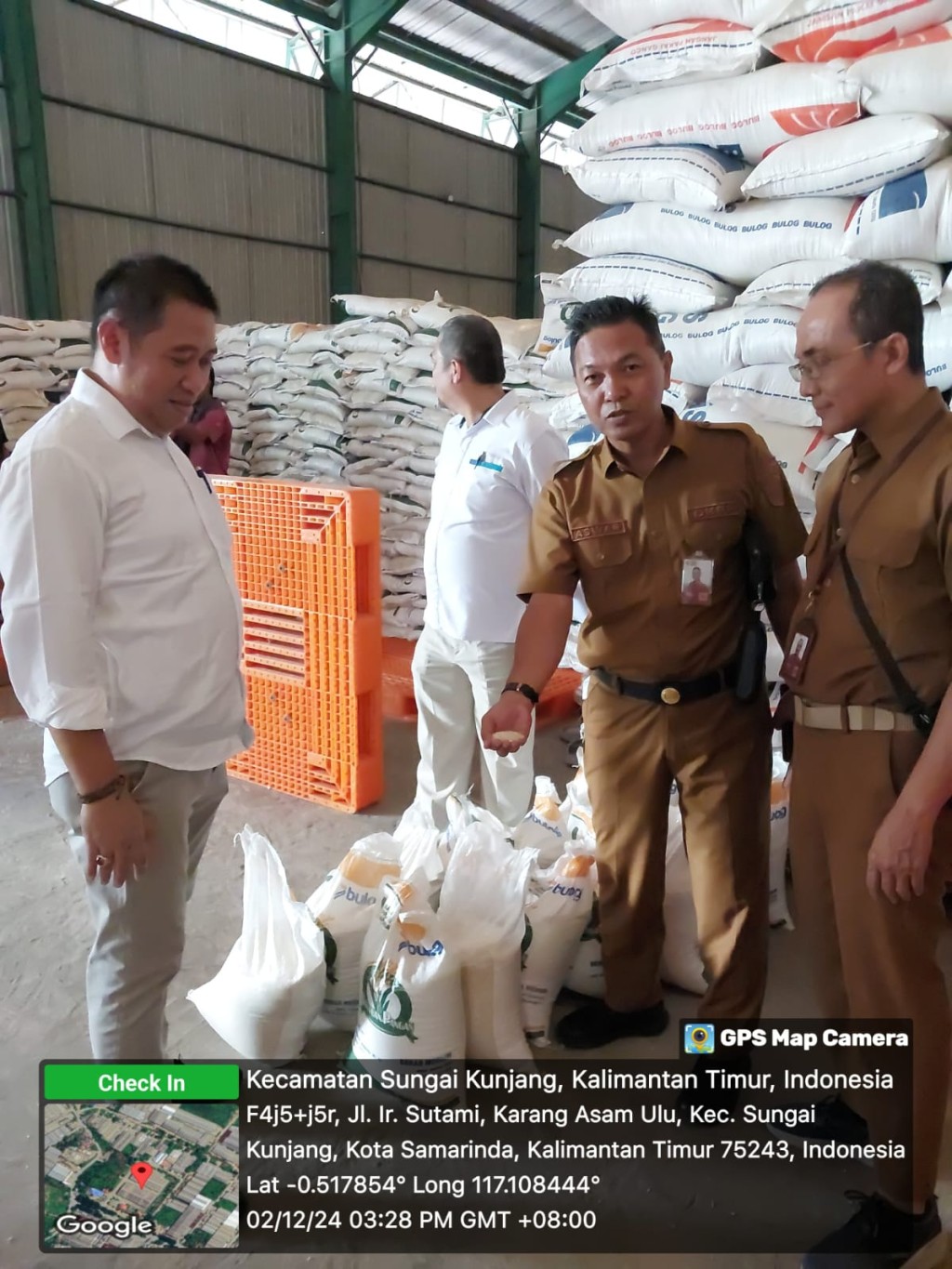 Pemeriksaan dan persiapan penyaluran Beras Bantuan Pangan ( Banpang ) 2024