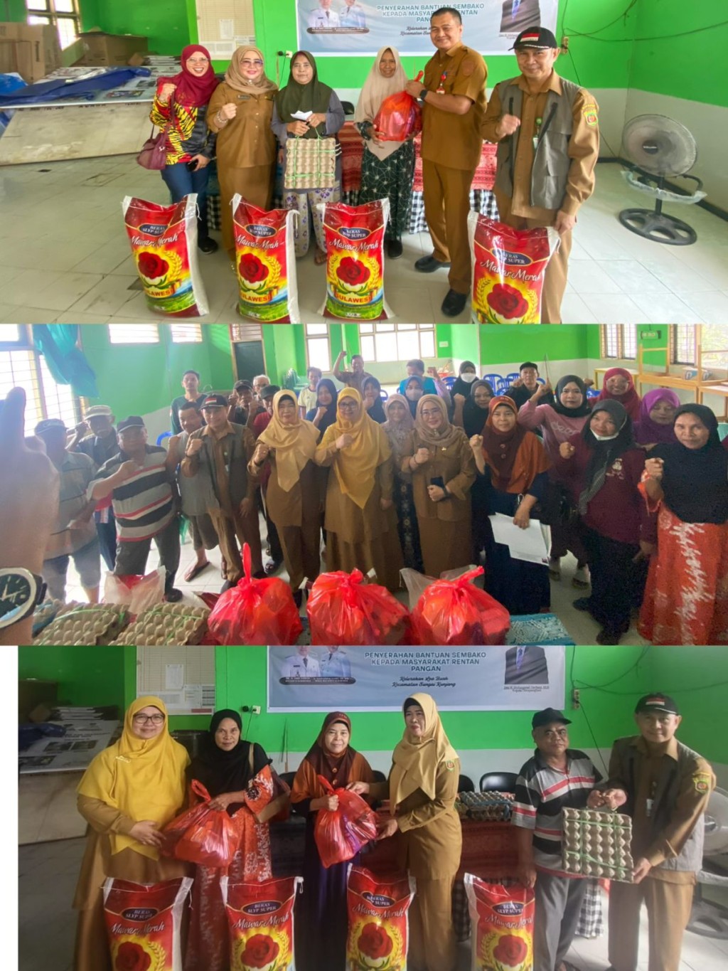 Acara Penyerahan Bantuan Sembako Kepada Masyarakat