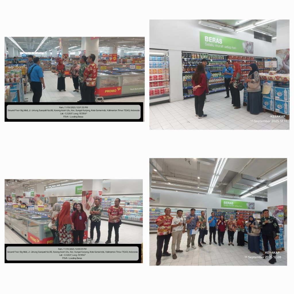 Verifikasi penyaluran Beras SPHP di Hypermart Big Mall