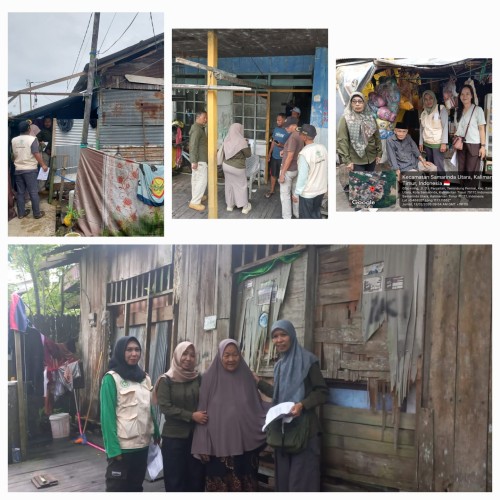 Verifikasi data ( CPCL ) di Kelurahan Temindung