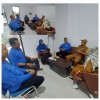 Koordinasi di Kelurahan Sungai Kapih Kecamatan Sambutan bersama Kasie Kesra dan Kasie Ekobang