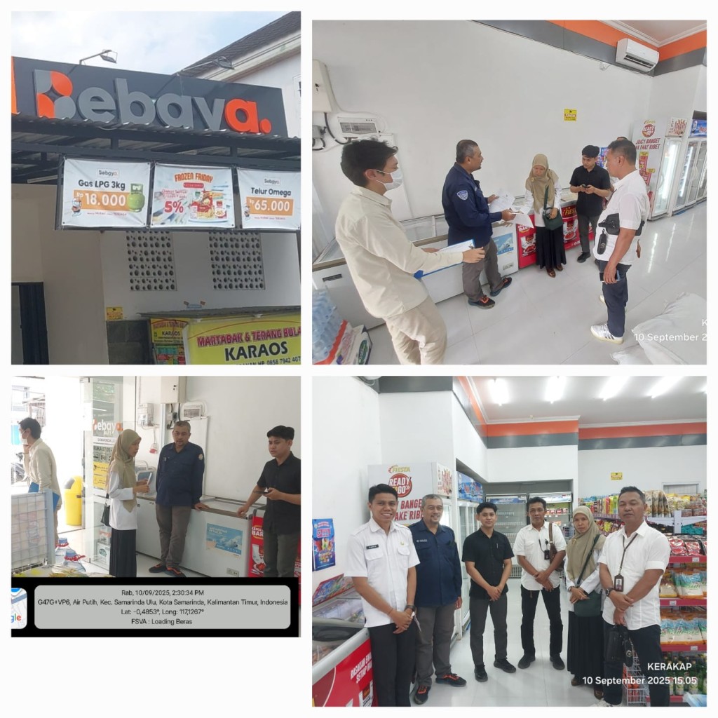 Verifikasi RPK Beras SPHP di mini market Bebaya Mart,