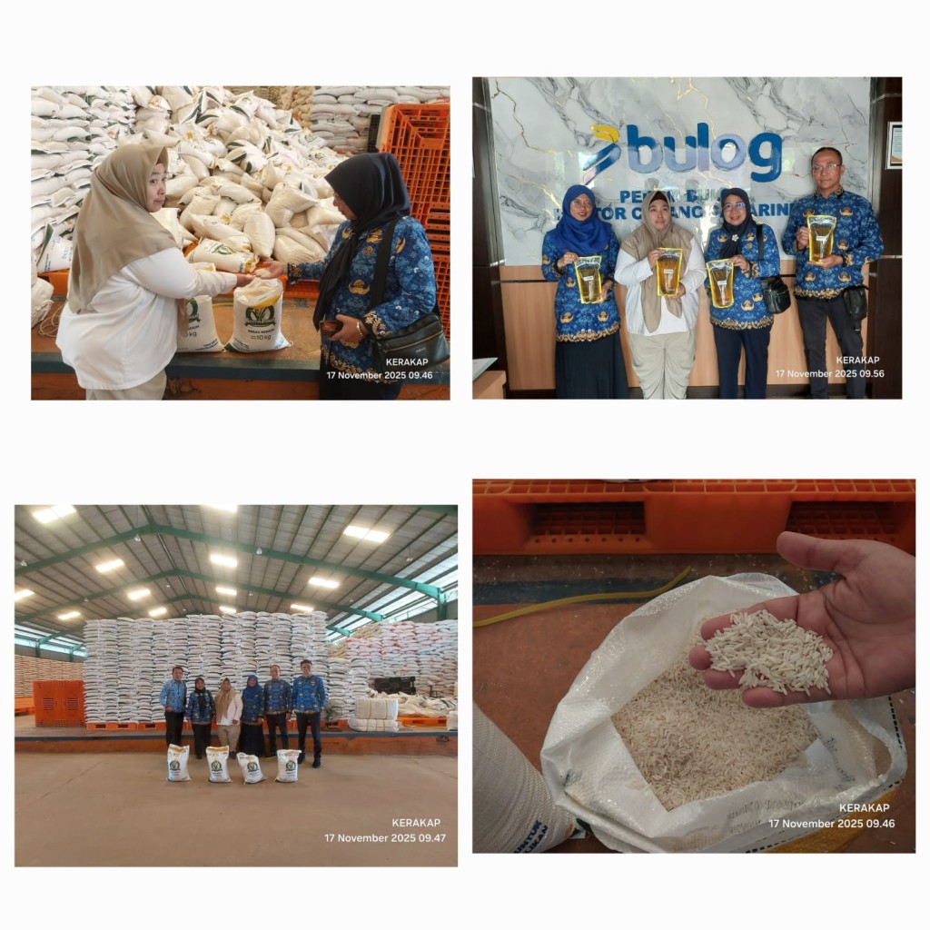 Koordinasi dan cek kualitas Beras dan Minyak untuk penyaluran Bantuan Pangan ( Banpang ) periode Oktober -  Nopember 2025