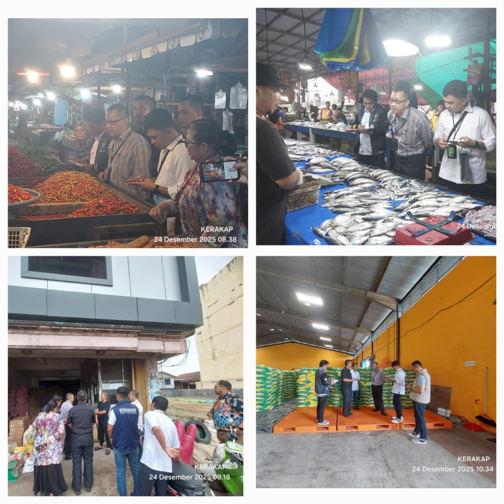 TIM Monev Badan Pangan Nasional melaksanakan pemantauan dalam upaya melihat ketersediaan dan lonjakan harga bahan pangan menjelang HBKN/Nataru