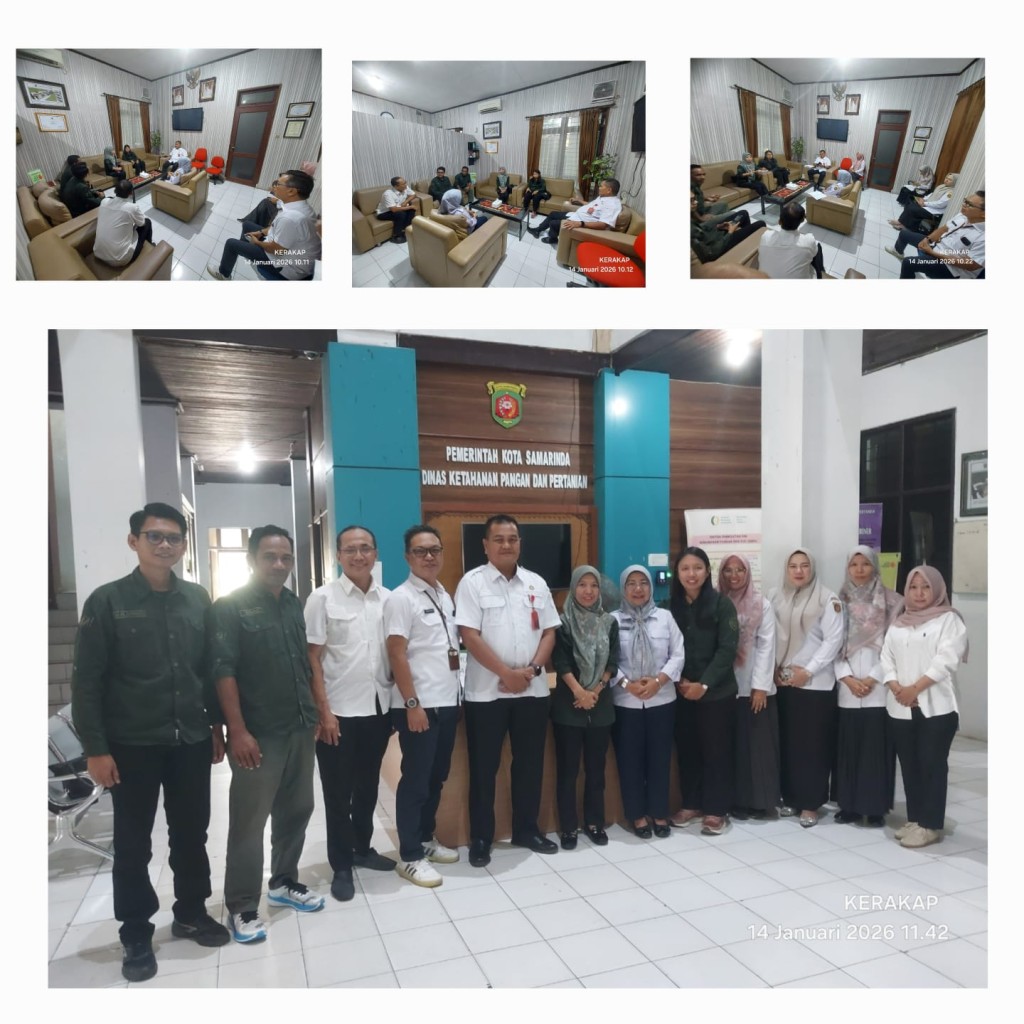 Menerima kunjungan dari Dinas Ketahanan Pangan Kabupaten Bulungan Propinsi Kaltara